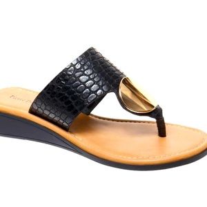 Gold Rush Open Toe Sandals